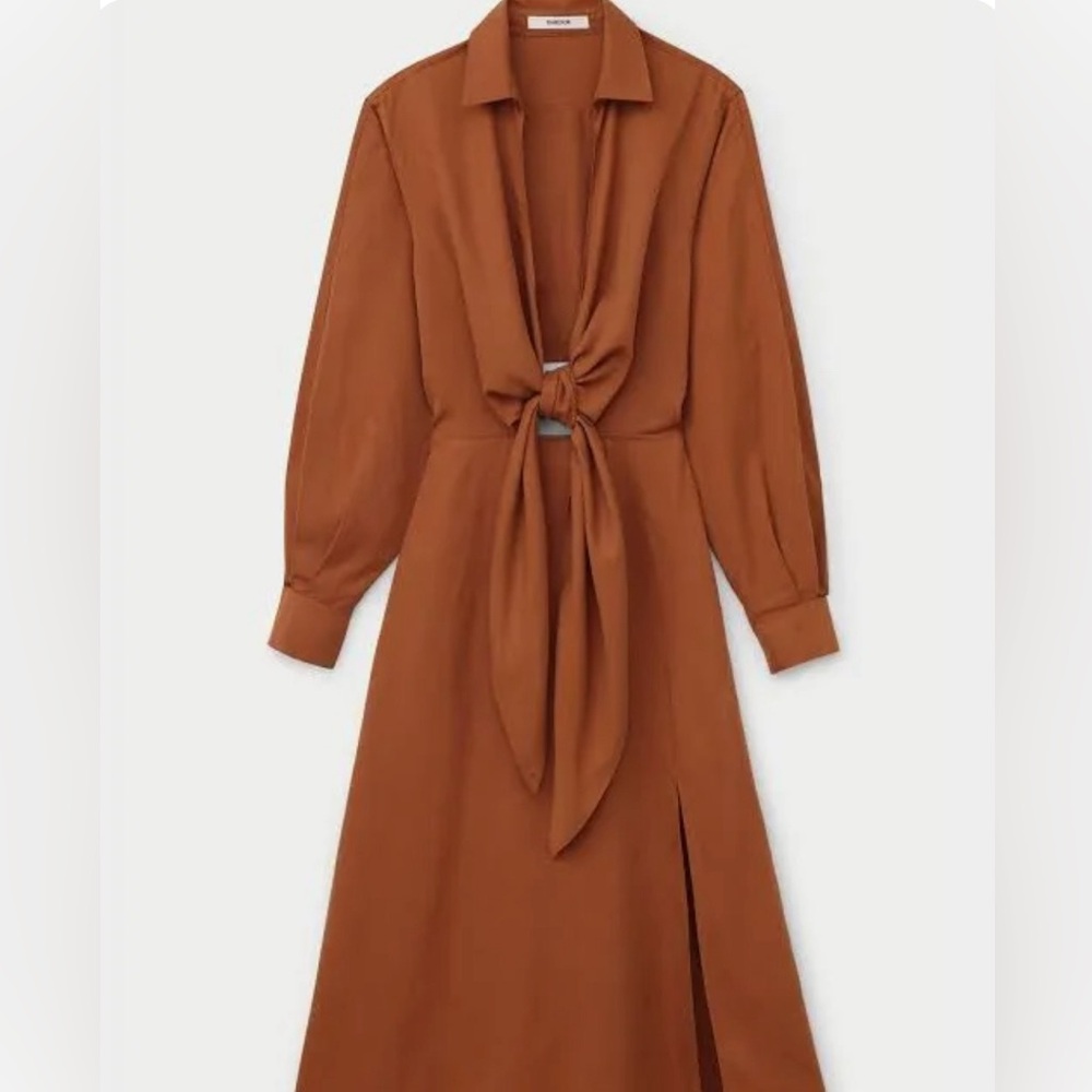 Thakoon wrap tie mid dress NWT size 2